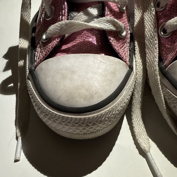 Converse All Star Chuck Taylor East Coaster Girls 12 Shoes 647732F Glitter Pink - Picture 11 of 16